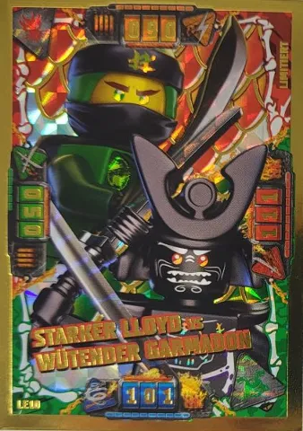 NINJAGO Trading Card Game (German) Series 4 - # LE10 Starker Lloyd vs Wütender Garmadon