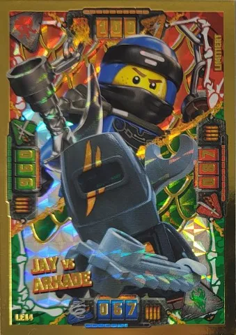 NINJAGO Trading Card Game (German) Series 4 - # LE14 Jay vs Arkade