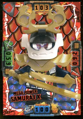 NINJAGO Trading Card Game (Polish) Series 4 - # LE7 Mega Power Samuraj X