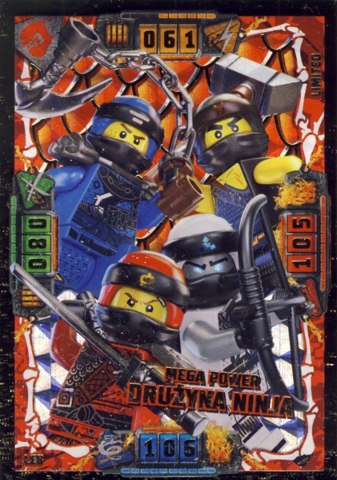 NINJAGO Trading Card Game (Polish) Series 4 - # LE8 Mega Power Drużyna Ninja