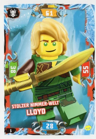 NINJAGO Trading Card Game (German) Series 5 (Next Level) - # 1 Stolzer Nimmer-Welt Lloyd
