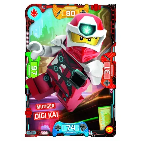 NINJAGO Trading Card Game (German) Series 5 (Next Level) - # 11 Mutiger Digi Kai