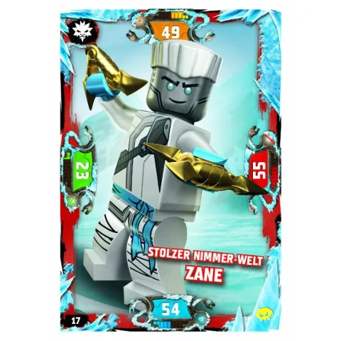 NINJAGO Trading Card Game (German) Series 5 (Next Level) - # 17 Stolzer Nimmer-Welt Zane