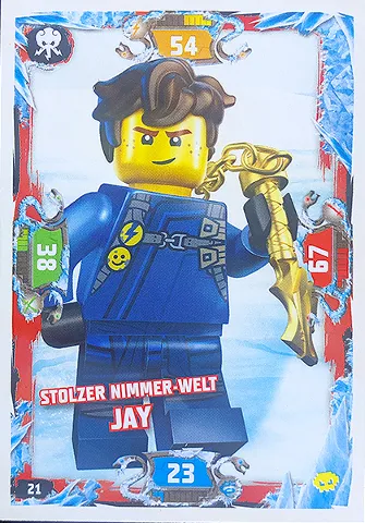 NINJAGO Trading Card Game (German) Series 5 (Next Level) - # 21 Stolzer Nimmer-Welt Jay
