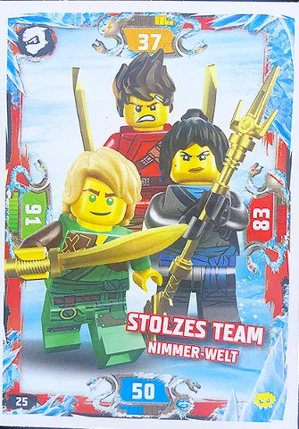 NINJAGO Trading Card Game (German) Series 5 (Next Level) - # 25 Stolzes Team Nimmer-Welt