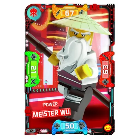 NINJAGO Trading Card Game (German) Series 5 (Next Level) - # 32 Power Meister Wu