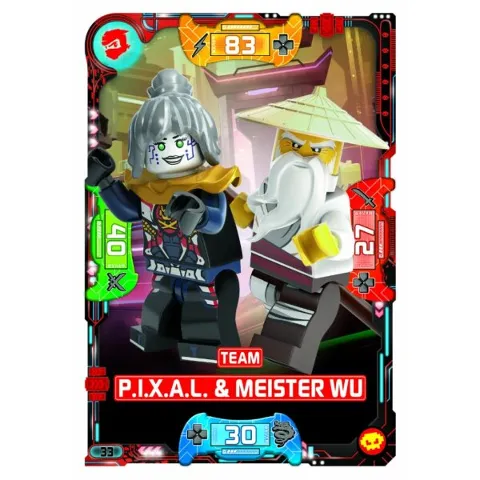NINJAGO Trading Card Game (German) Series 5 (Next Level) - # 33 Team P.I.X.A.L. & Meister Wu