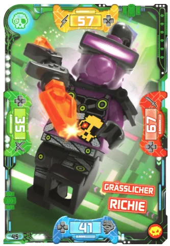 NINJAGO Trading Card Game (German) Series 5 (Next Level) - # 45 Grässlicher Richie