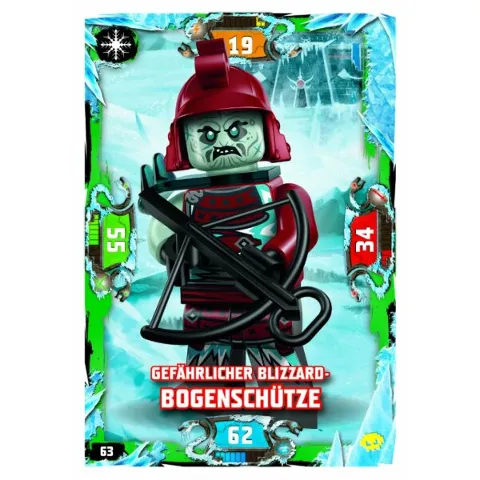 NINJAGO Trading Card Game (German) Series 5 (Next Level) - # 63 Gefährlicher Blizzard-Bogenschütze