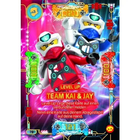 NINJAGO Trading Card Game (German) Series 5 (Next Level) - # 79 Level Up Team Kai & Jay