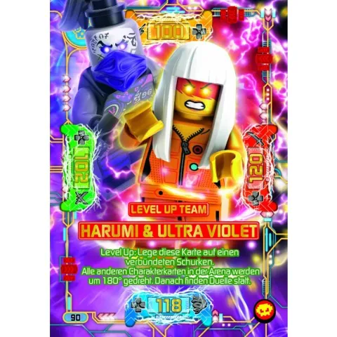 NINJAGO Trading Card Game (German) Series 5 (Next Level) - # 90 Level Up Team Harumi & Ultra Violet