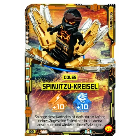 NINJAGO Trading Card Game (German) Series 5 (Next Level) - # 122 Coles Spinjitzu-Kreisel