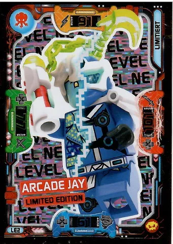 NINJAGO Trading Card Game (German) Series 5 (Next Level) - # LE2 Arcade Jay Limited Edition