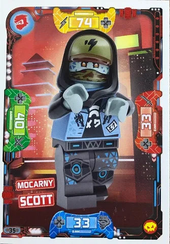 NINJAGO Trading Card Game (Polish) Series 5 (Następny Poziom) - # 35 Mocarny Scott