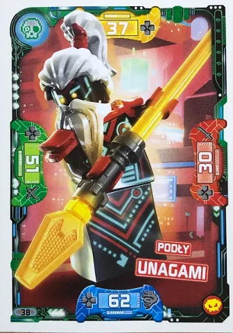 NINJAGO Trading Card Game (Polish) Series 5 (Następny Poziom) - # 38 Podły Unagami