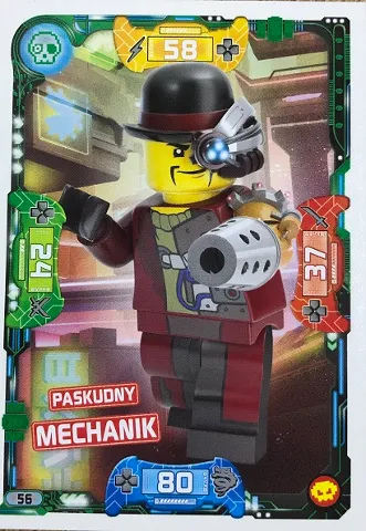 NINJAGO Trading Card Game (Polish) Series 5 (Następny Poziom) - # 56 Paskudny Mechanik