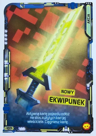 NINJAGO Trading Card Game (Polish) Series 5 (Następny Poziom) - # 107 Nowy Ekwipunek