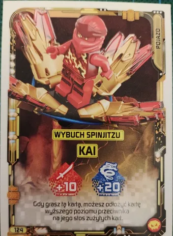 NINJAGO Trading Card Game (Polish) Series 5 (Następny Poziom) - # 124 Wybuch Spinjitzu Kai