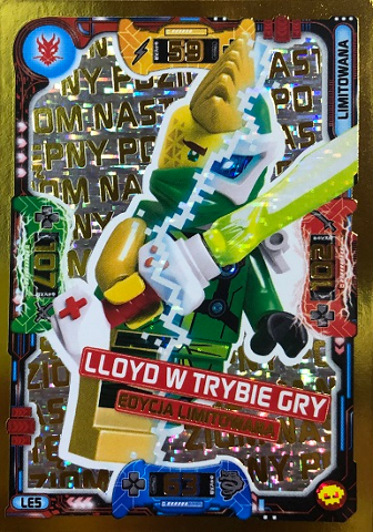 NINJAGO Trading Card Game (Polish) Series 5 (Następny Poziom) - # LE5 Lloyd w trybie gry Edycja Limitowana