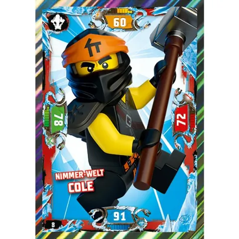 NINJAGO Trading Card Game (German) Series 5 - # 8 Nimmer-Welt Cole