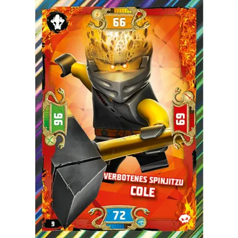 NINJAGO Trading Card Game (German) Series 5 - # 9 Verbotenes Spinjitzu Cole