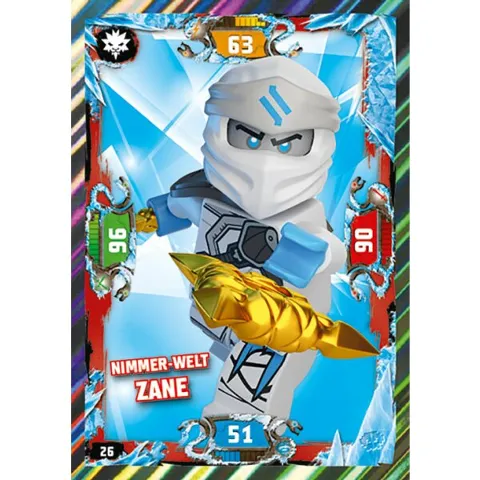 NINJAGO Trading Card Game (German) Series 5 - # 26 Nimmer-Welt Zane