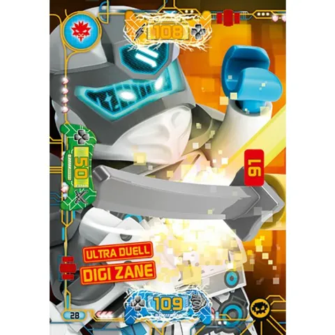 NINJAGO Trading Card Game (German) Series 5 - # 28 Ultra Duell Digi Zane