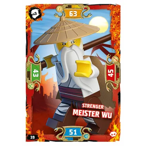 NINJAGO Trading Card Game (German) Series 5 - # 39 Strenger Meister Wu