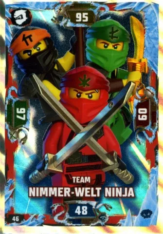 NINJAGO Trading Card Game (German) Series 5 - # 46 Team Nimmer-Welt Ninja