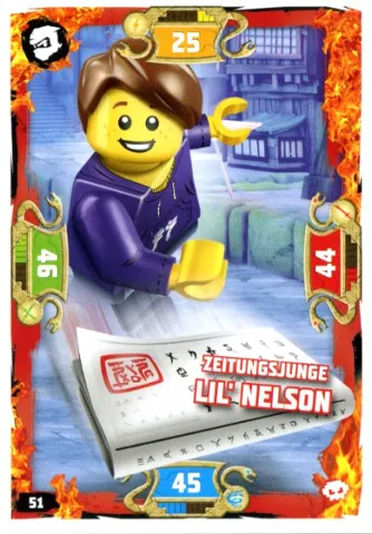 NINJAGO Trading Card Game (German) Series 5 - # 51 Zeitungsjunge Lil' Nelson