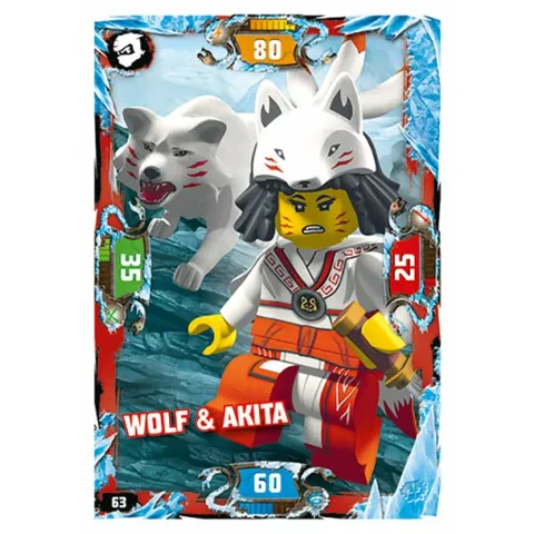 NINJAGO Trading Card Game (German) Series 5 - # 63 Wolf & Akita