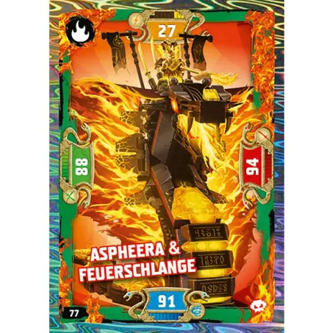 NINJAGO Trading Card Game (German) Series 5 - # 77 Aspheera & Feuerschlange
