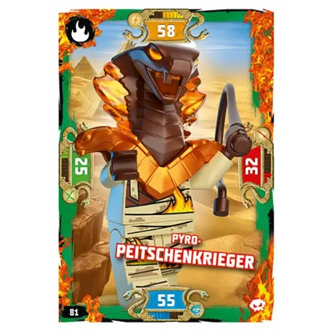 NINJAGO Trading Card Game (German) Series 5 - # 81 Pyro-Peitschenkrieger