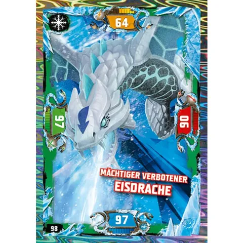 NINJAGO Trading Card Game (German) Series 5 - # 98 Mächtiger Verbotener Eisdrache