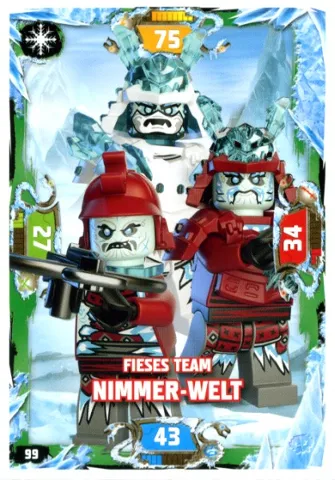 NINJAGO Trading Card Game (German) Series 5 - # 99 Fieses Team Nimmer-Welt