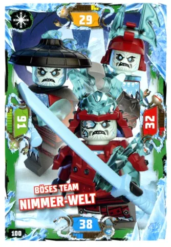 NINJAGO Trading Card Game (German) Series 5 - # 100 Böses Team Nimmer-Welt