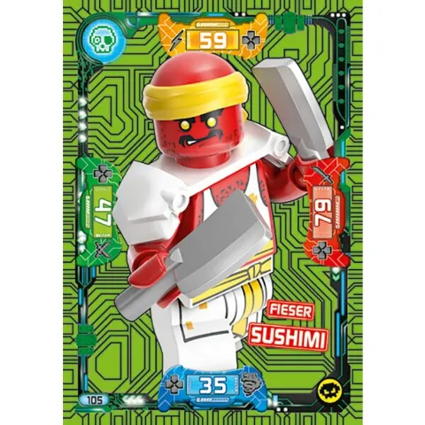 NINJAGO Trading Card Game (German) Series 5 - # 105 Fieser Sushimi