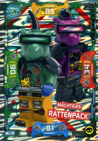 NINJAGO Trading Card Game (German) Series 5 - # 111 Mächtiges Rattenpack
