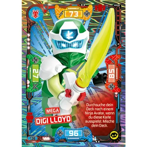 NINJAGO Trading Card Game (German) Series 5 - # 136 Mega Digi Lloyd
