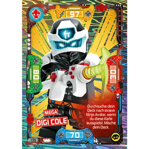 NINJAGO Trading Card Game (German) Series 5 - # 139 Mega Digi Cole