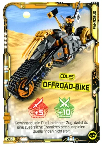 NINJAGO Trading Card Game (German) Series 5 - # 202 Coles Offroad-Bike