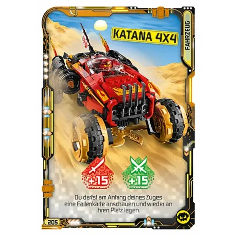 NINJAGO Trading Card Game (German) Series 5 - # 205 Katana 4x4