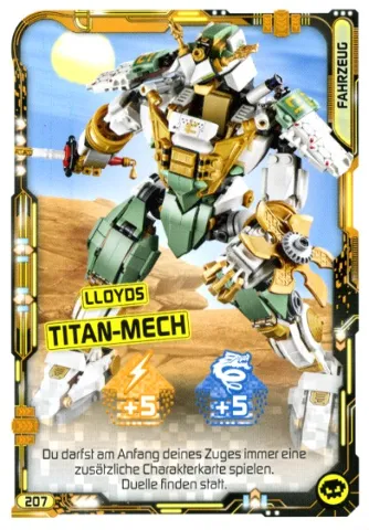 NINJAGO Trading Card Game (German) Series 5 - # 207 Lloyds Titan-Mech