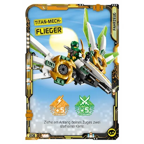 NINJAGO Trading Card Game (German) Series 5 - # 208 Titan-Mech-Flieger