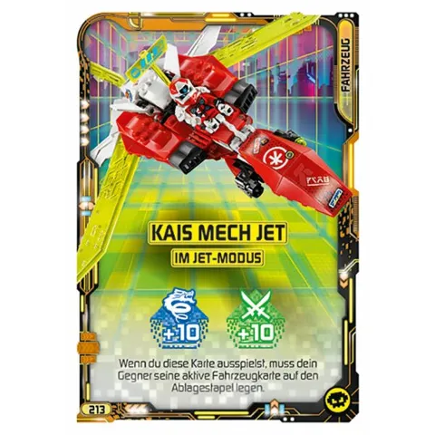 NINJAGO Trading Card Game (German) Series 5 - # 213 Kais Mech Jet im Jet-Modus