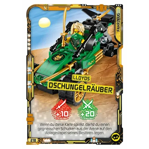 NINJAGO Trading Card Game (German) Series 5 - # 218 Lloyds Dschungelräuber