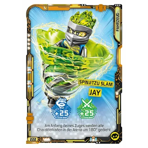 NINJAGO Trading Card Game (German) Series 5 - # 222 Spinjitzu Slam Jay