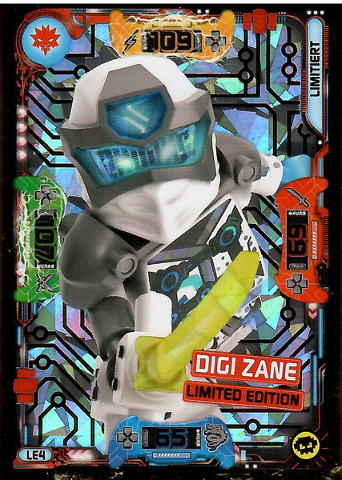 NINJAGO Trading Card Game (German) Series 5 - # LE4 Digi Zane Limited Edition