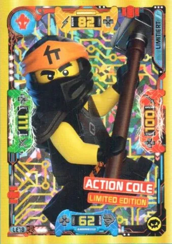 NINJAGO Trading Card Game (German) Series 5 - # LE18 Action Cole Limited Edition