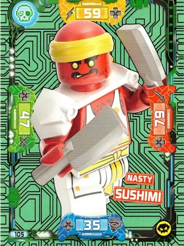 NINJAGO Trading Card Game (English) Series 5 - # 105 Nasty Sushimi